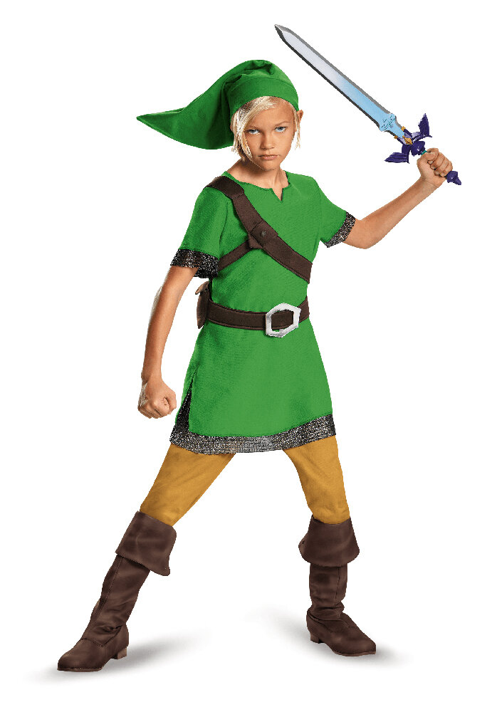 Zelda Link Kostume 7-8 år