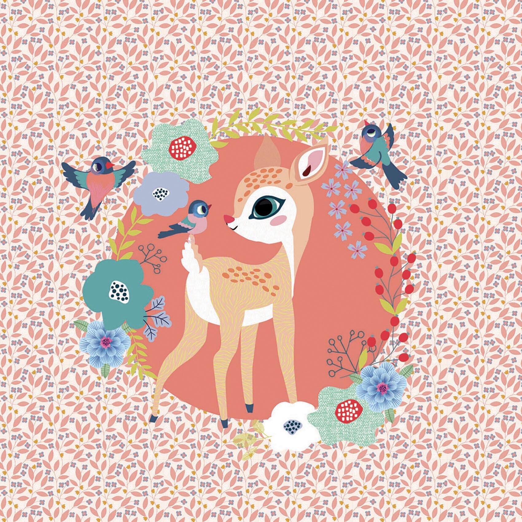 Smykkeskrin med spilledåse - hjorteunge