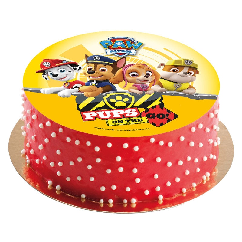 Kageprint Paw Patrol - Vaffelpapir 20 cm (A)