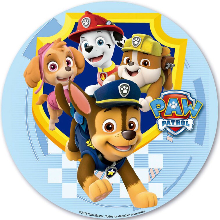 Sukkerprint - Paw Patrol 20 cm