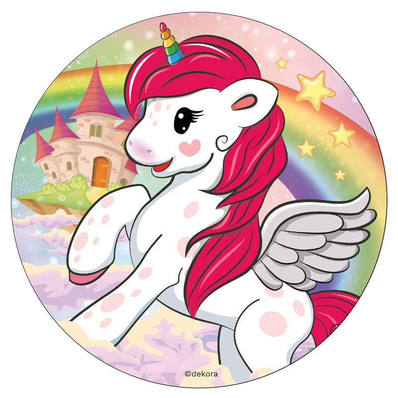 Sukkerprint - Enhjørning 16 cm