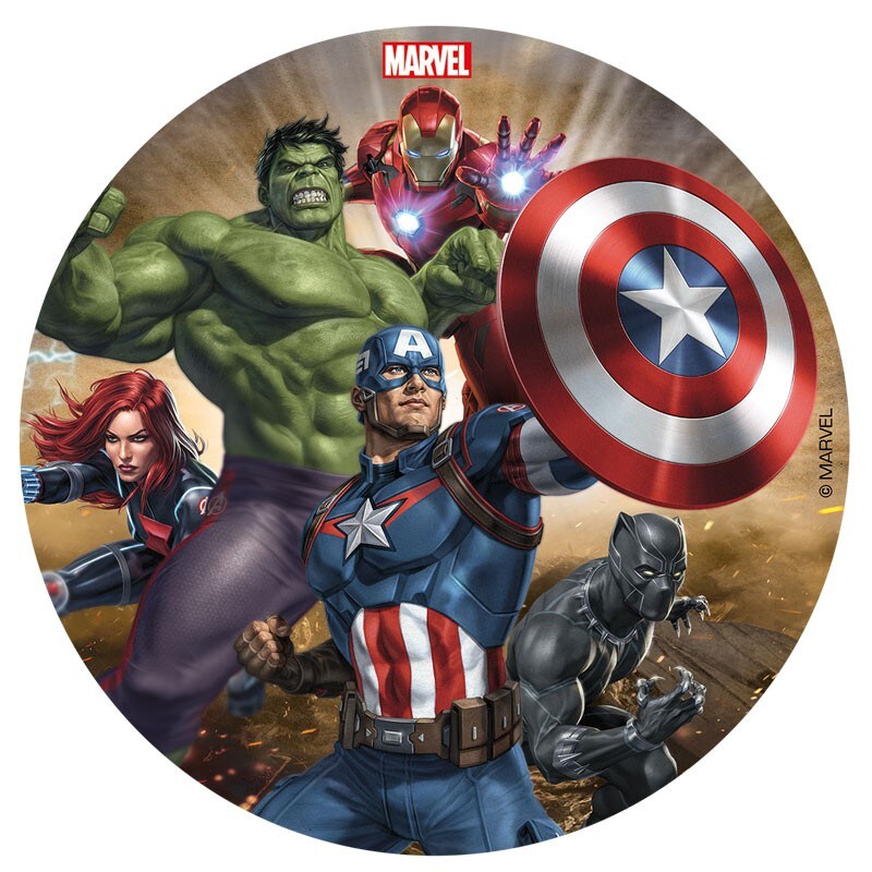 Sukkerprint - Avengers 16 cm
