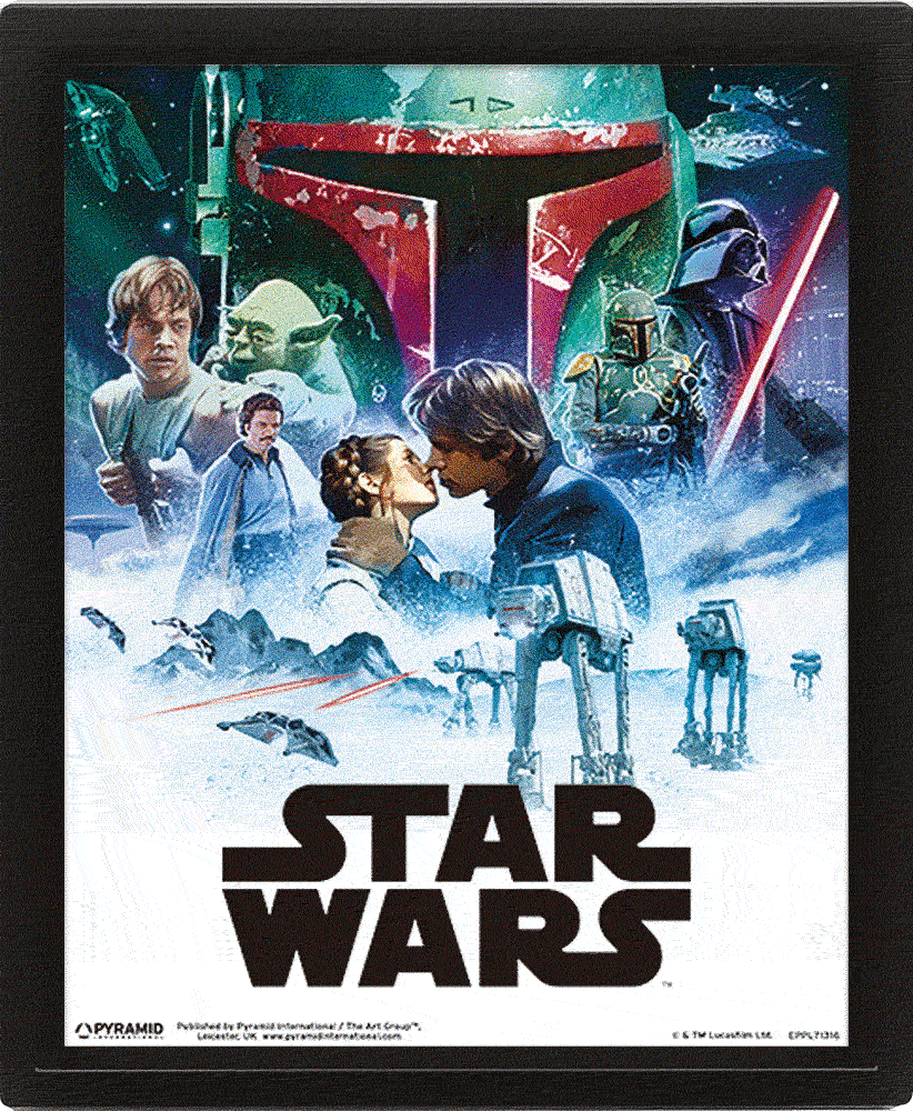 Star Wars - 3D Kanvas-tavle Episode IV & V