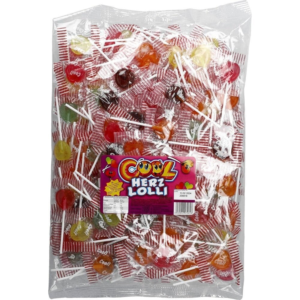 Hjerteformede Slikkepinde Stor pakke 1,19 kg