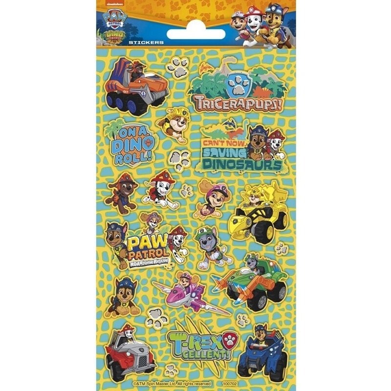 Klistermærker Paw Patrol Dino Rescue 23 stk