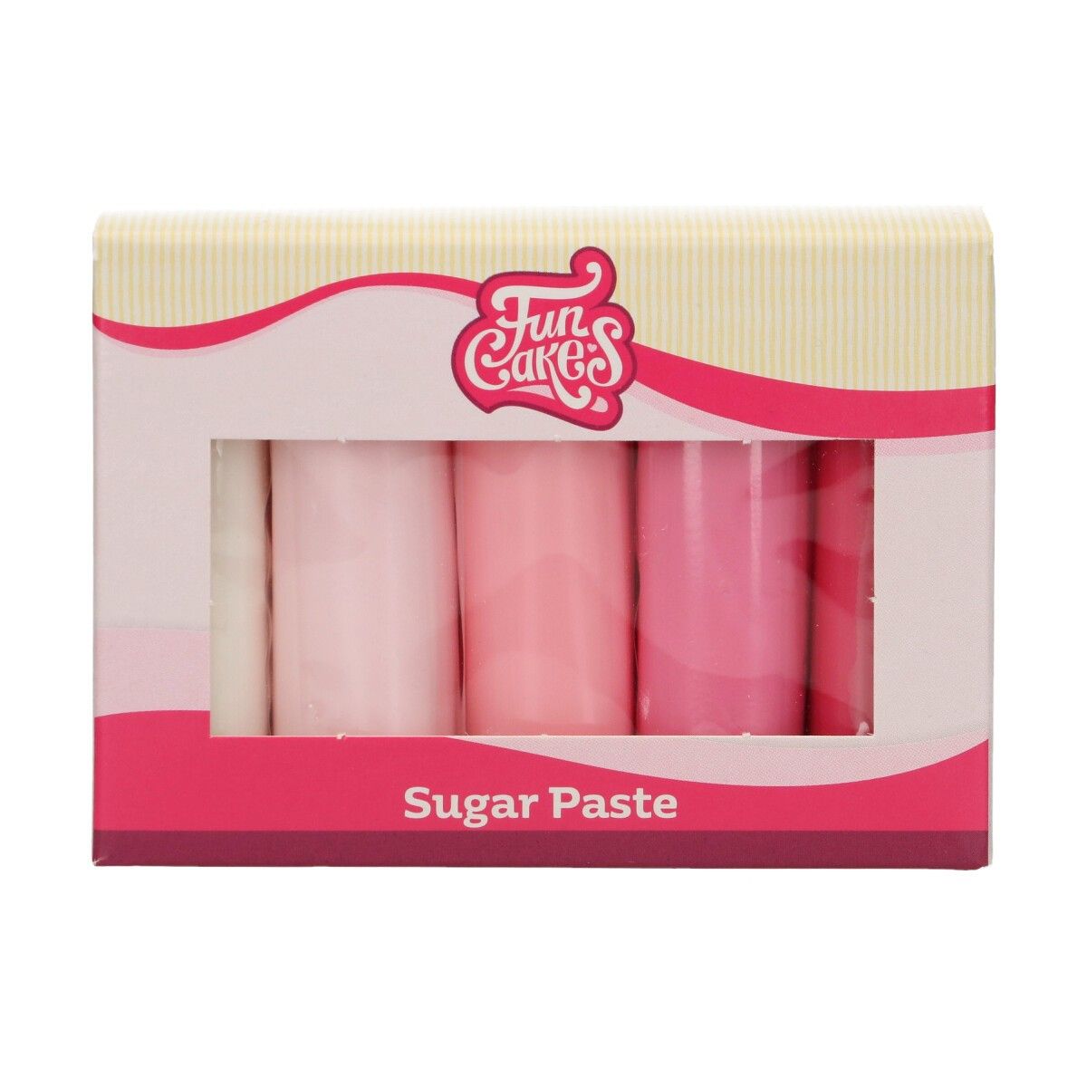 FunCakes Sukkerpasta, lyserøde farver 500 gram