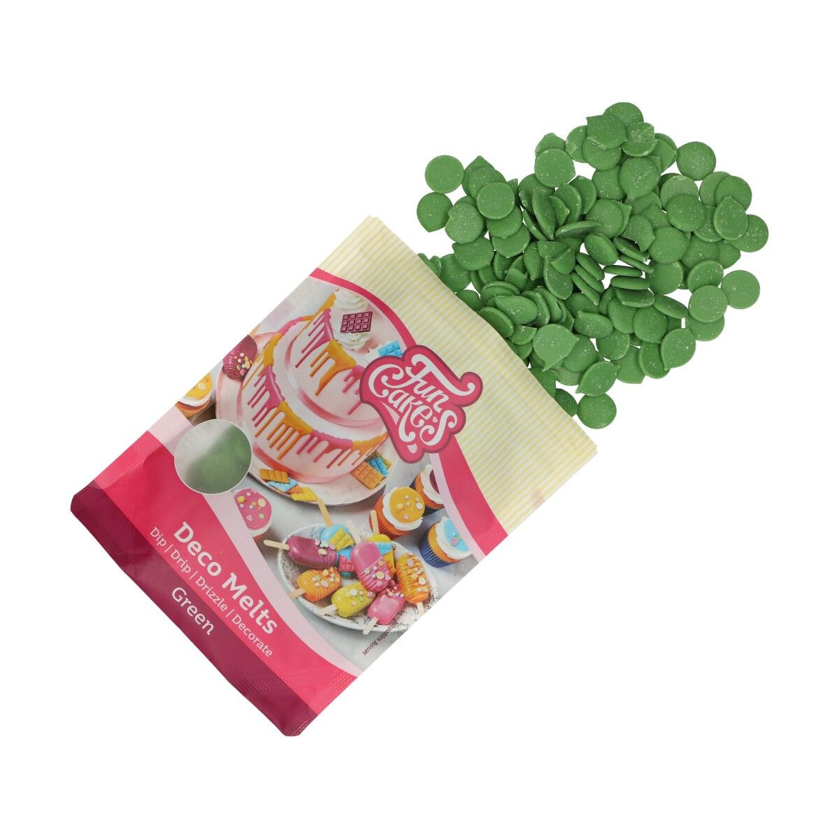FunCakes - Deco Melts Grøn 250 gram
