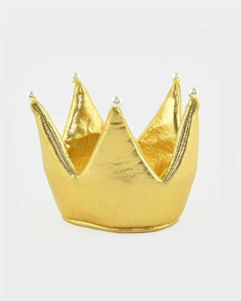 Maskeradetilbehør - Prinsessekrone Guld
