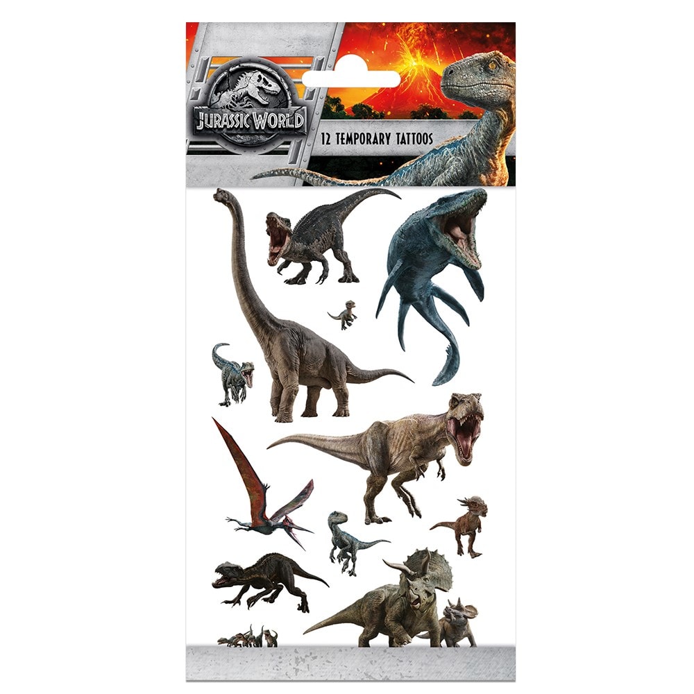 Jurassic World - Tatoveringer 12 stk