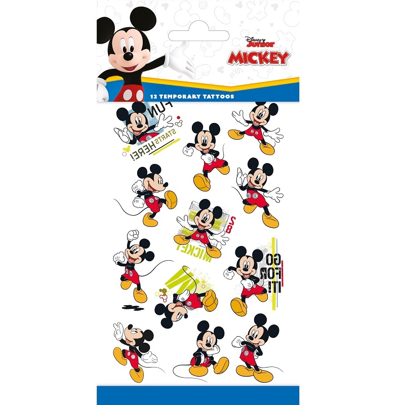 Tatoveringer - Mickey Mouse 12-pak