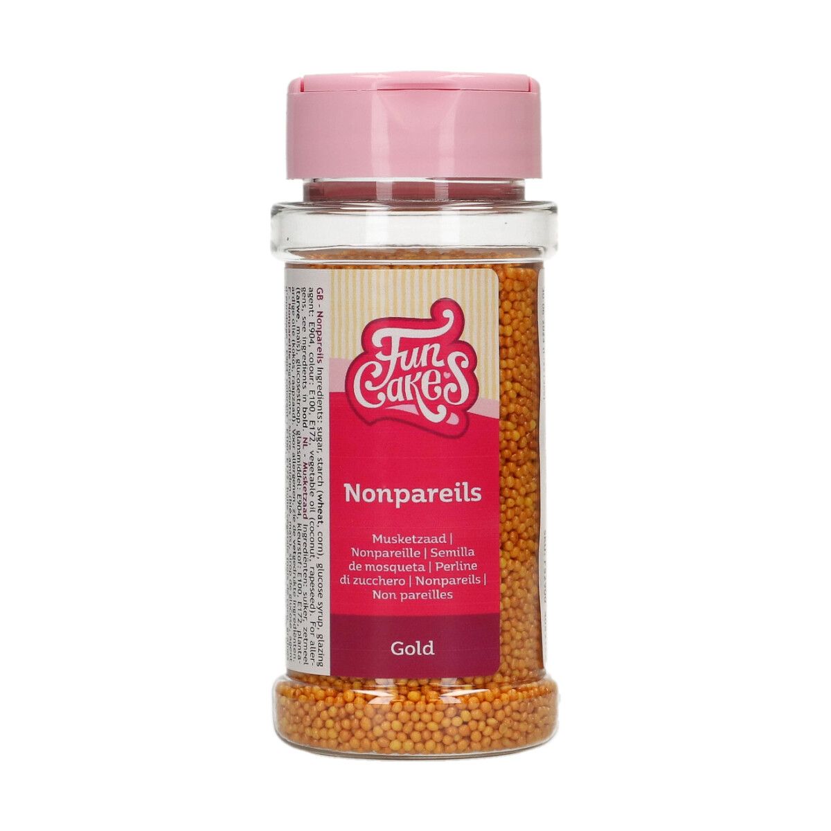 FunCakes - Sukkerperler Guld 80 gram
