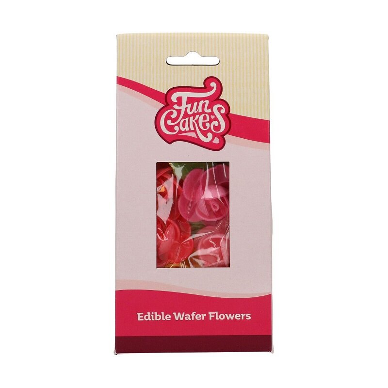 FunCakes - Spiselige Vaffelblomster, Frangipani med blade 15-pakke