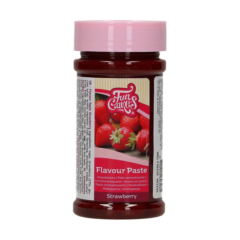 FunCakes Smagspasta - Jordbær 120 gram