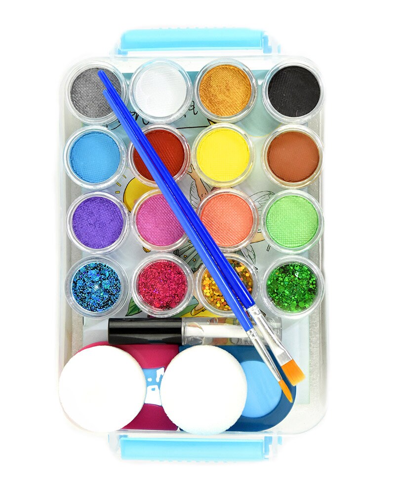 Ansigtsmalingssæt med tilbehør 23 dele
