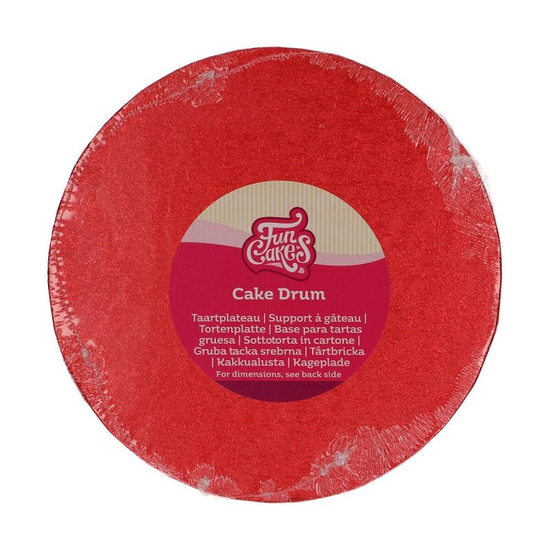 FunCakes - Kagefad rund Rød 20 cm	