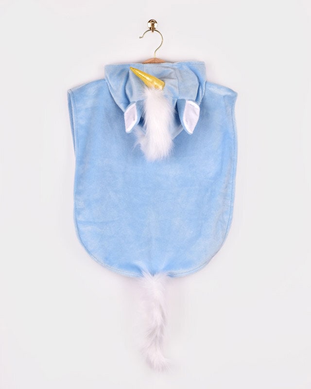 Blå enhjørning Baby Cape kostume 1-4 år
