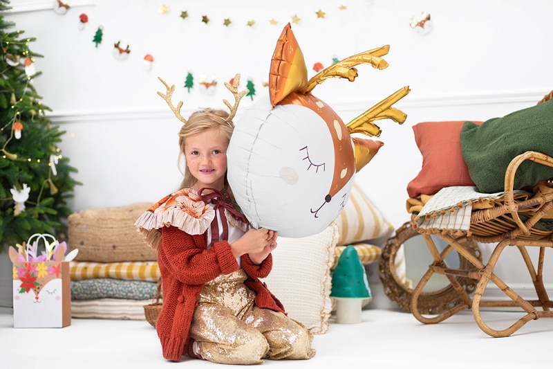 Folieballon Rensdyrhoved 73 x 64 cm