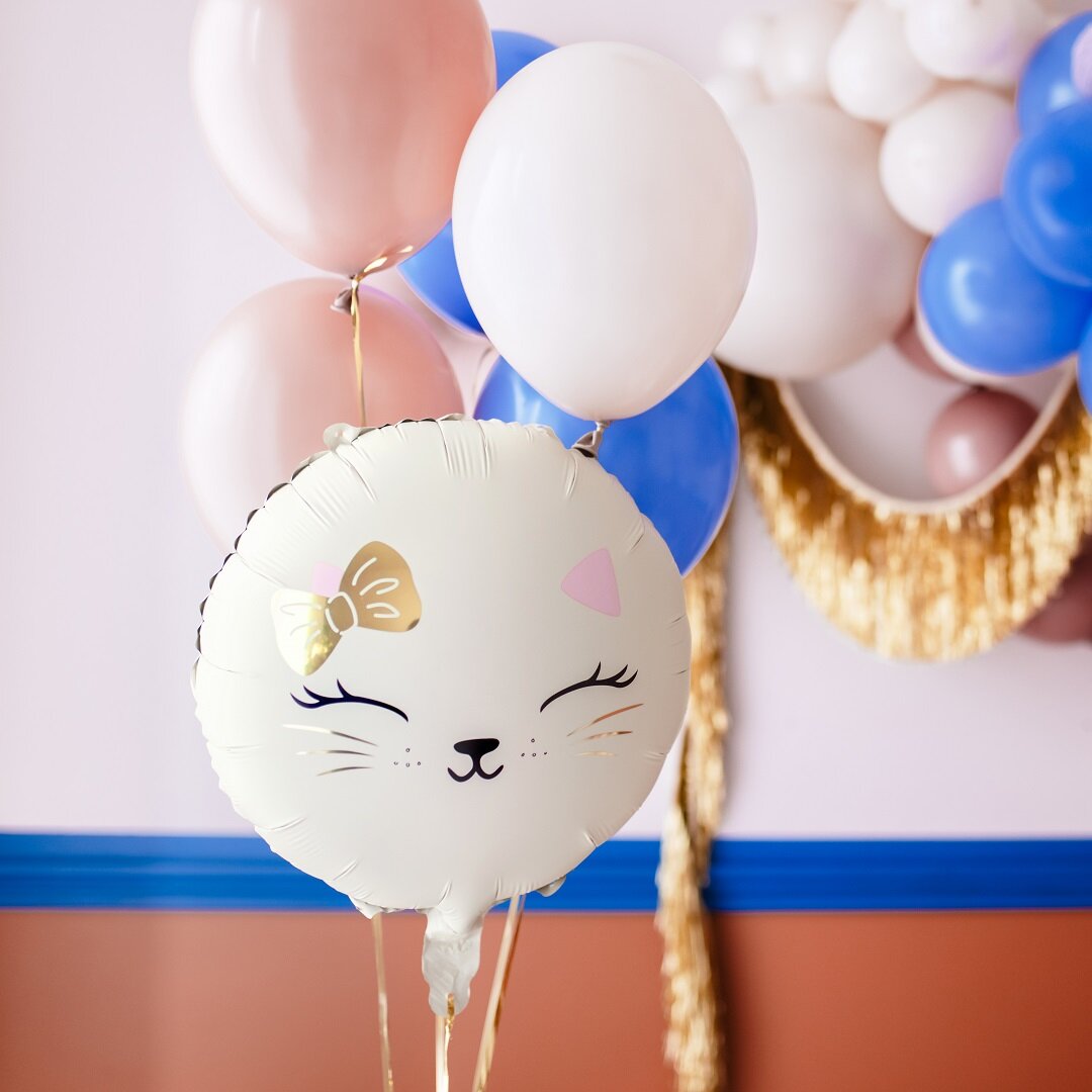 Folieballon Katteansigt 45 cm