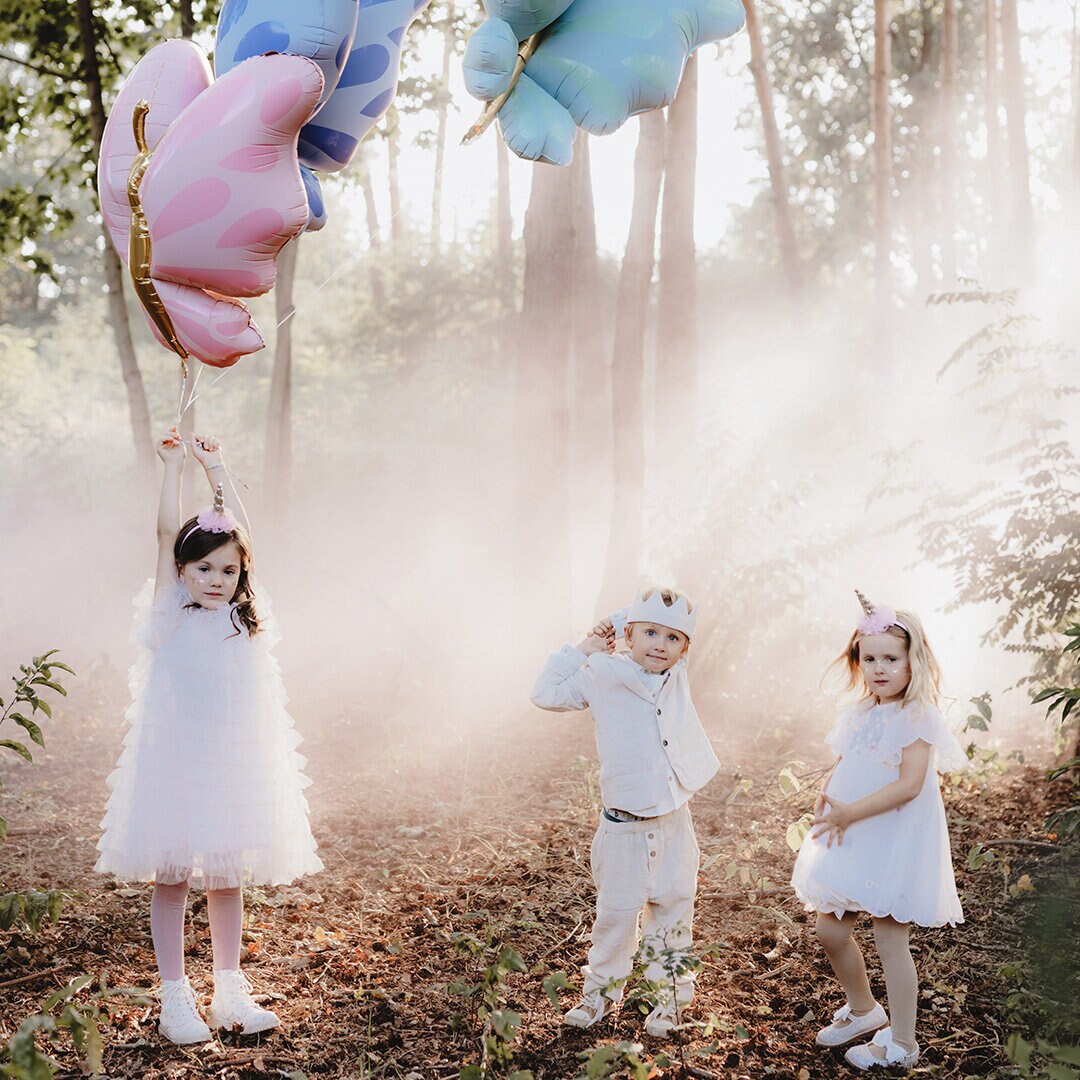 Folieballon Lyserød Sommerfugl 69 cm