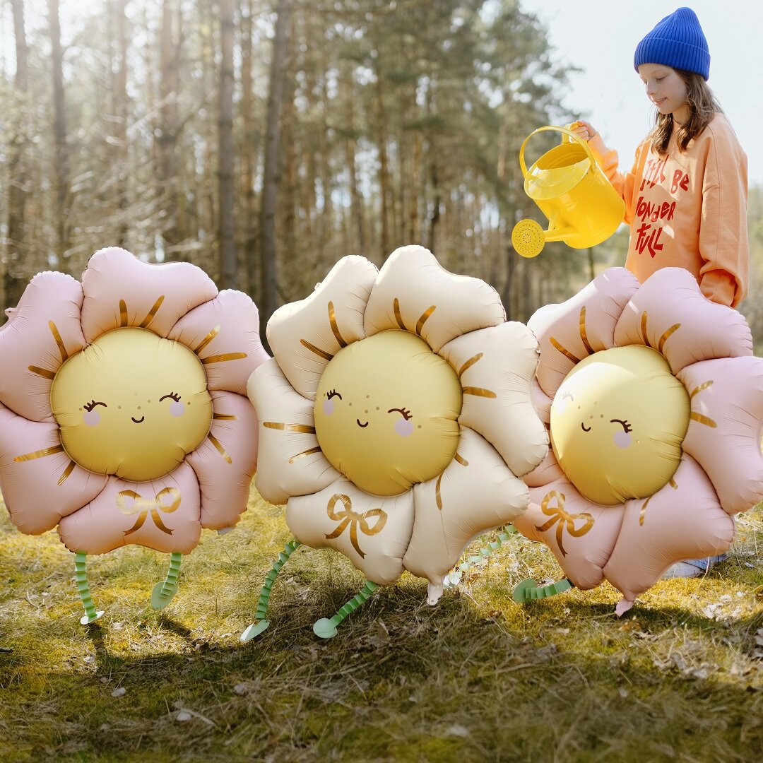 Blomst Stående Folieballon 104 cm