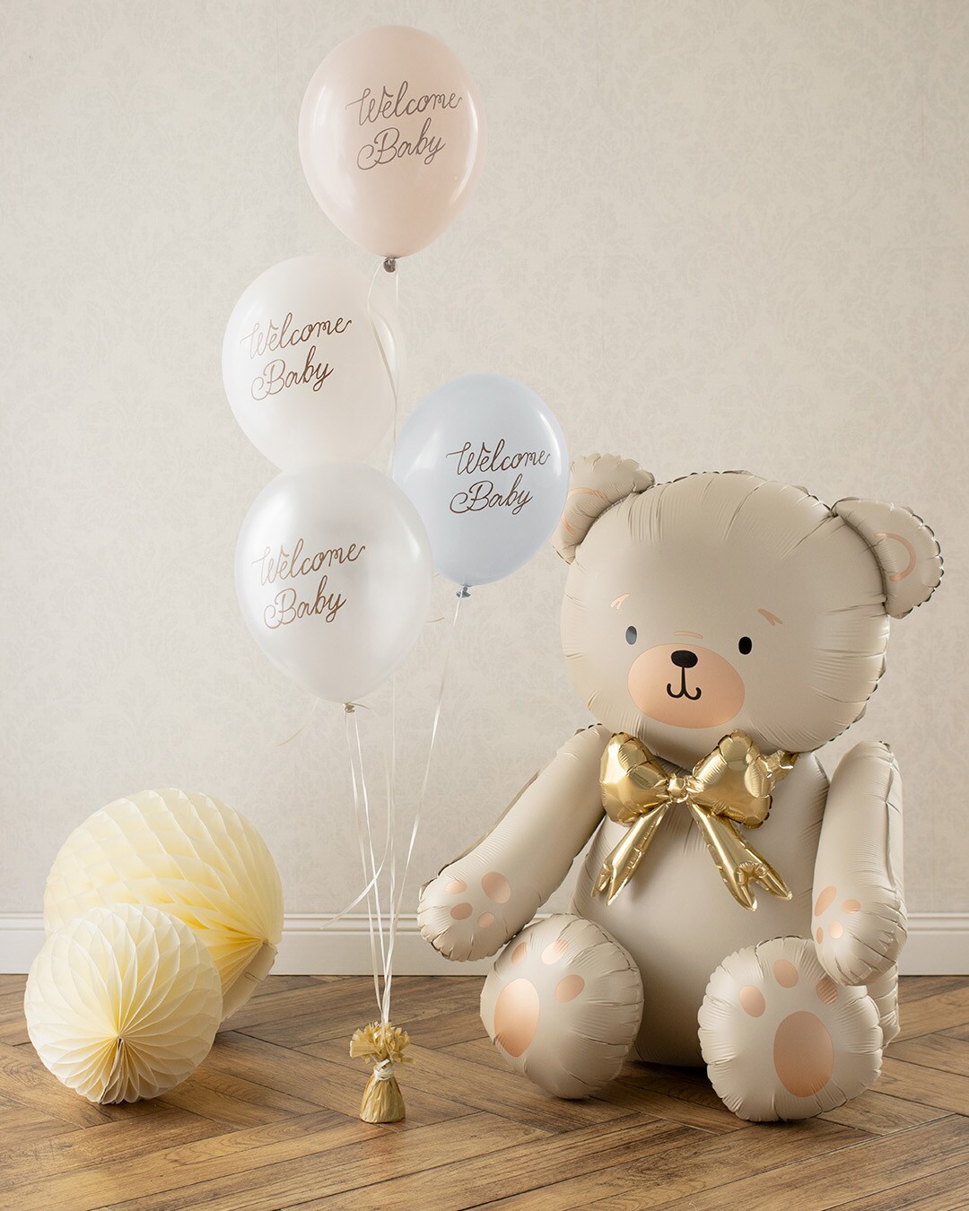 Teddybjørn Siddende Folieballon 84 cm