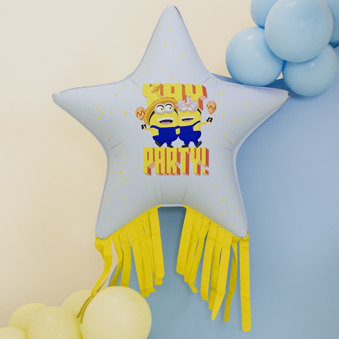 Minions Stjerneformet Folieballon 72 cm
