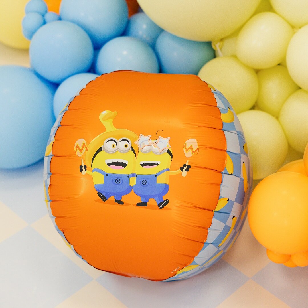 Minions Kugleformet Folieballon 50 cm