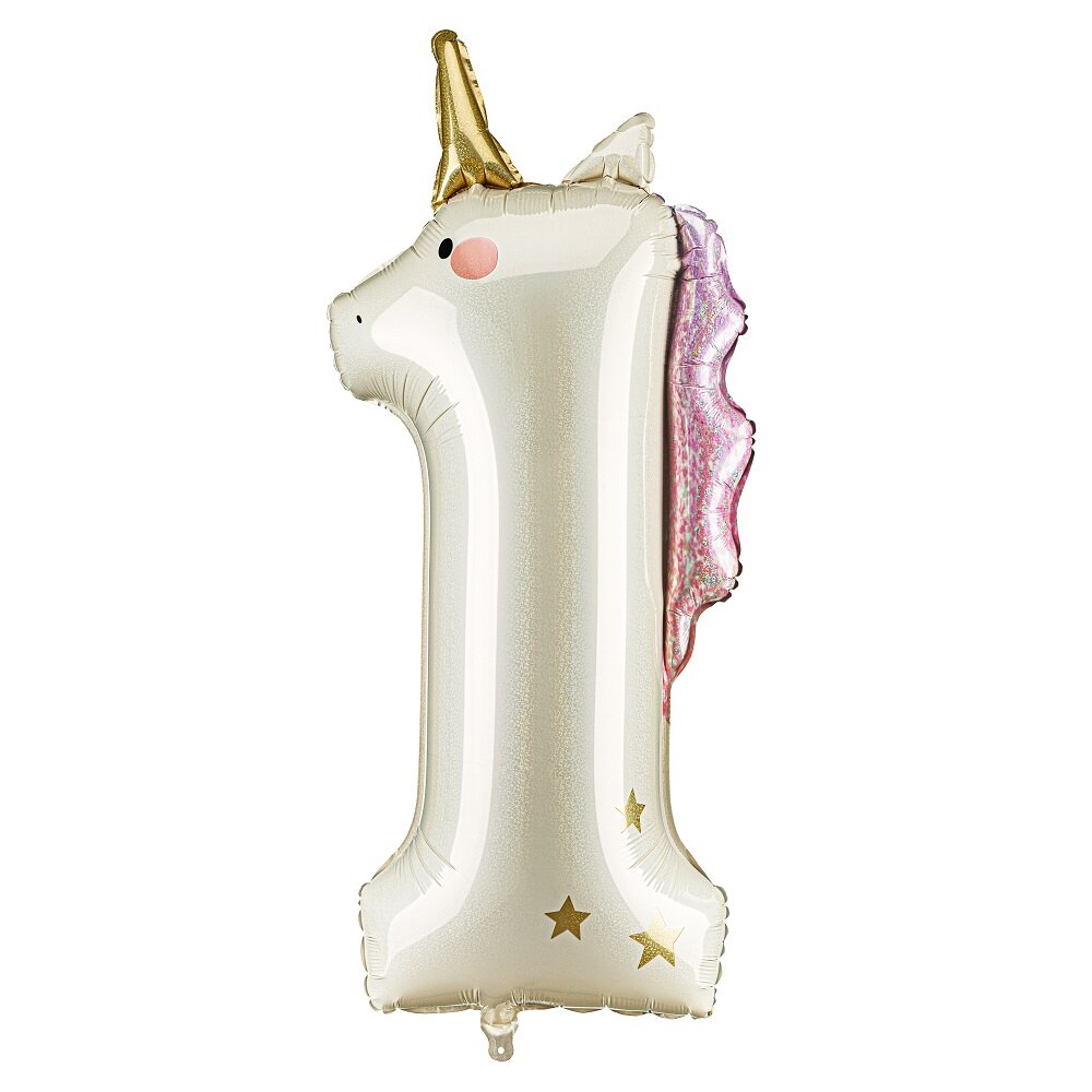 Enhørning Talballon 1 (92 cm)