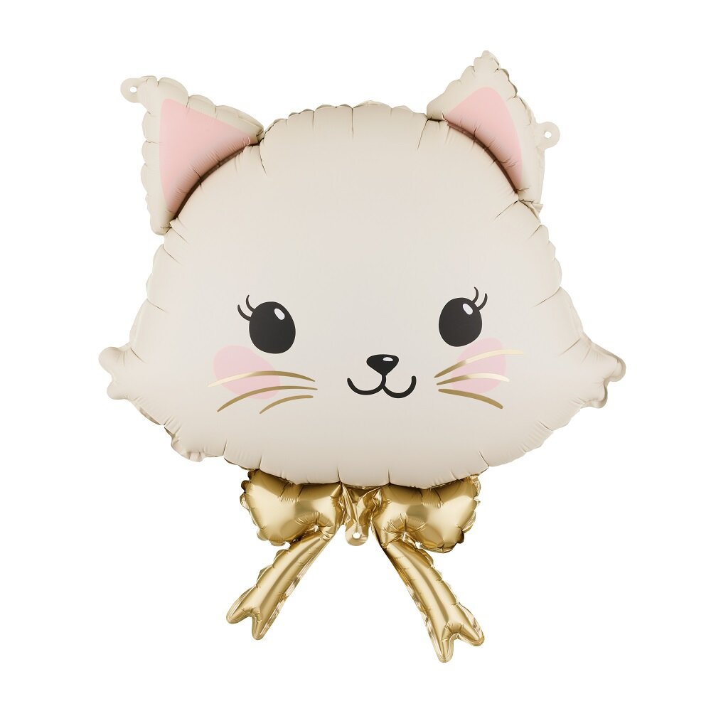 Folieballon Katteansigt 60 cm