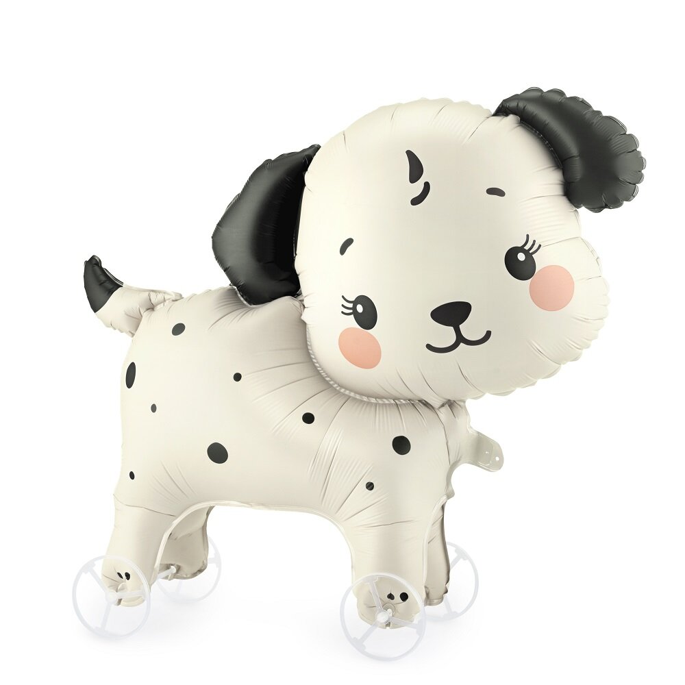 Folieballon Hund på hjul 70 cm