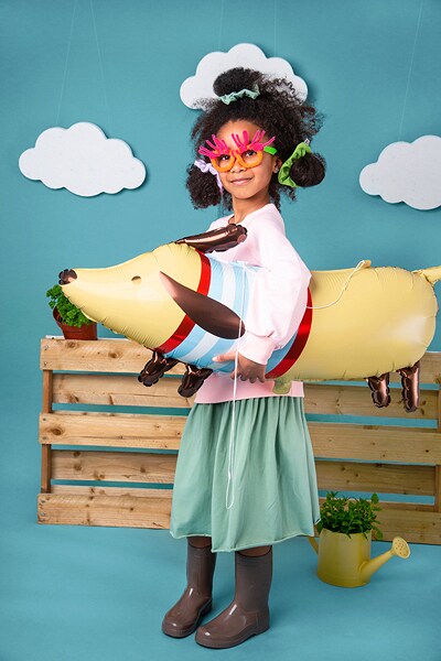 Folieballon Gravhund