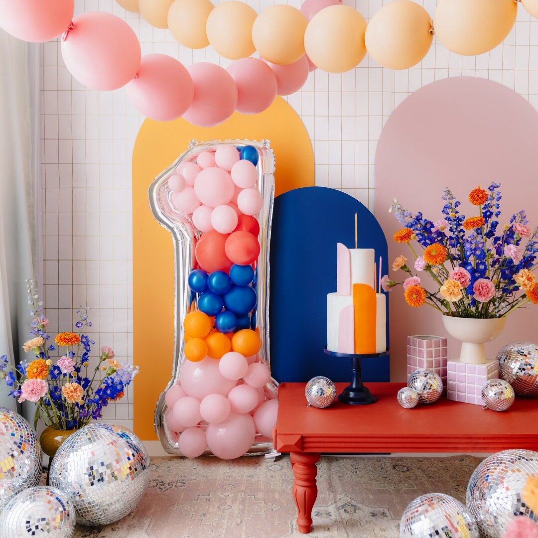 Ballonramme til dekoration, 126 cm høj, tal 1