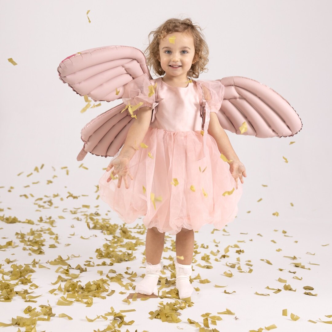 Sommerfuglevinger Folieballon Lyserød 102 cm