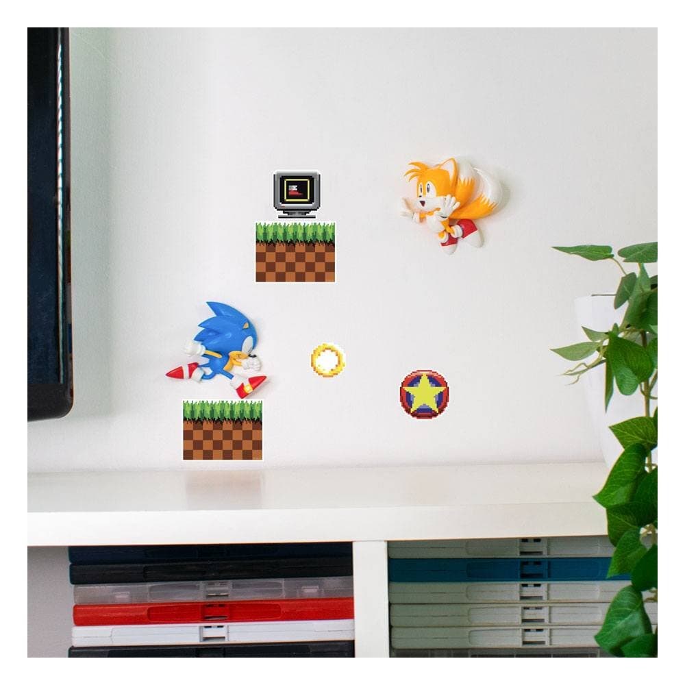 Sonic The Hedgehog - 3D vægdekorationer