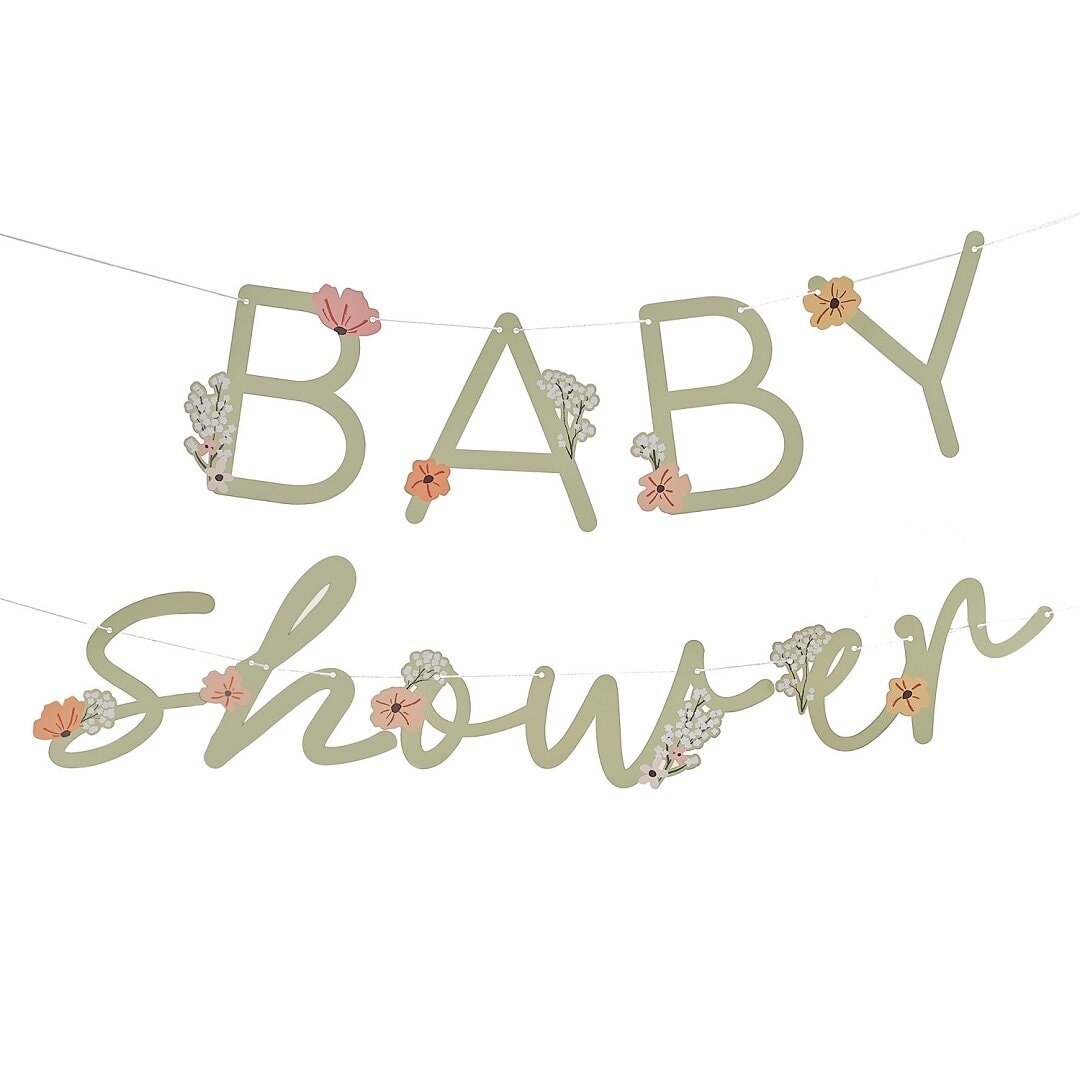 Floral Baby - Baby Shower Guirlande