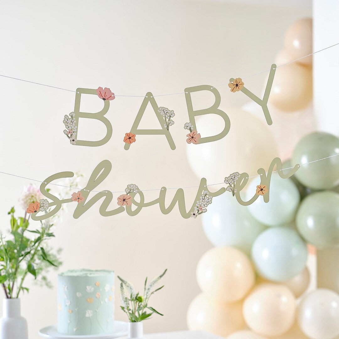 Floral Baby - Baby Shower Guirlande