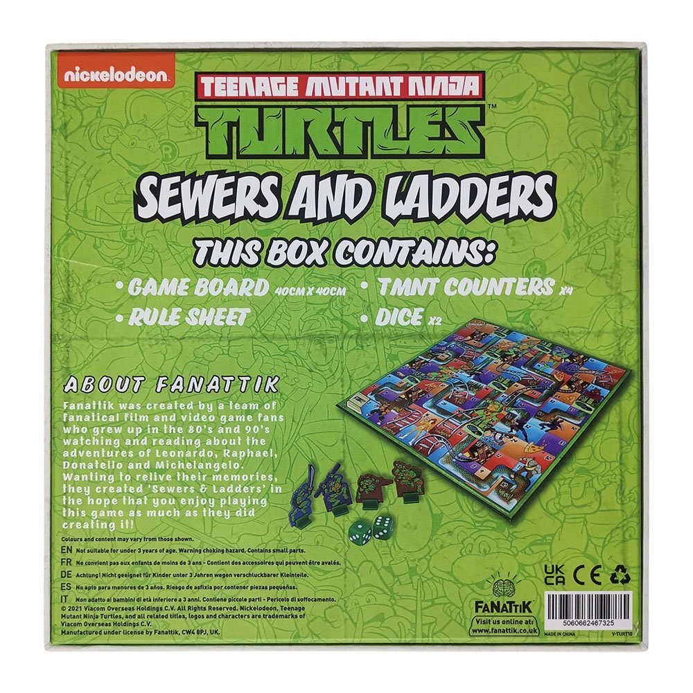 Turtles, Brætspil, Sewers & Ladders