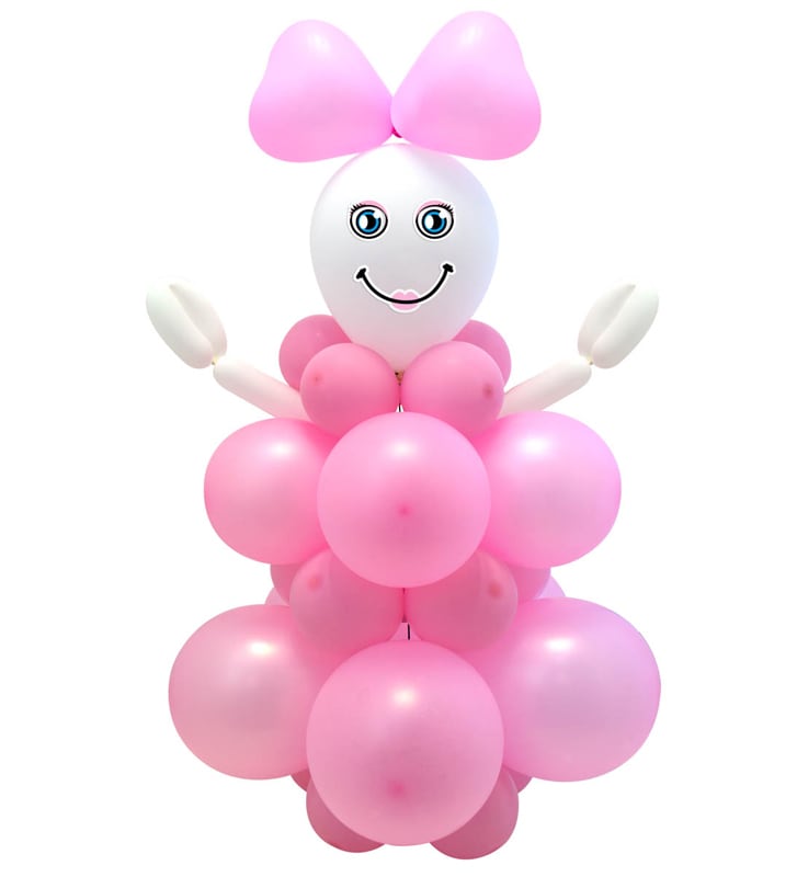DIY Ballonsæt Baby Girl 95 cm