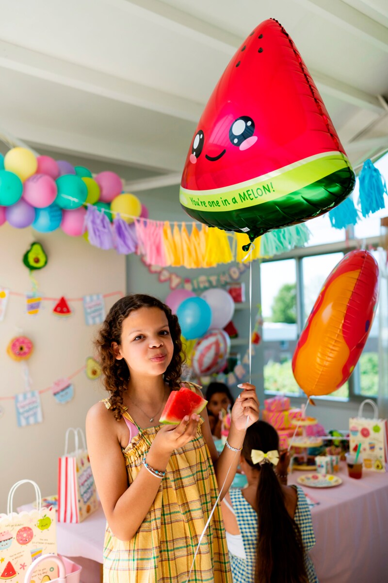 Kawaii Folieballon Vandmelon 60 cm