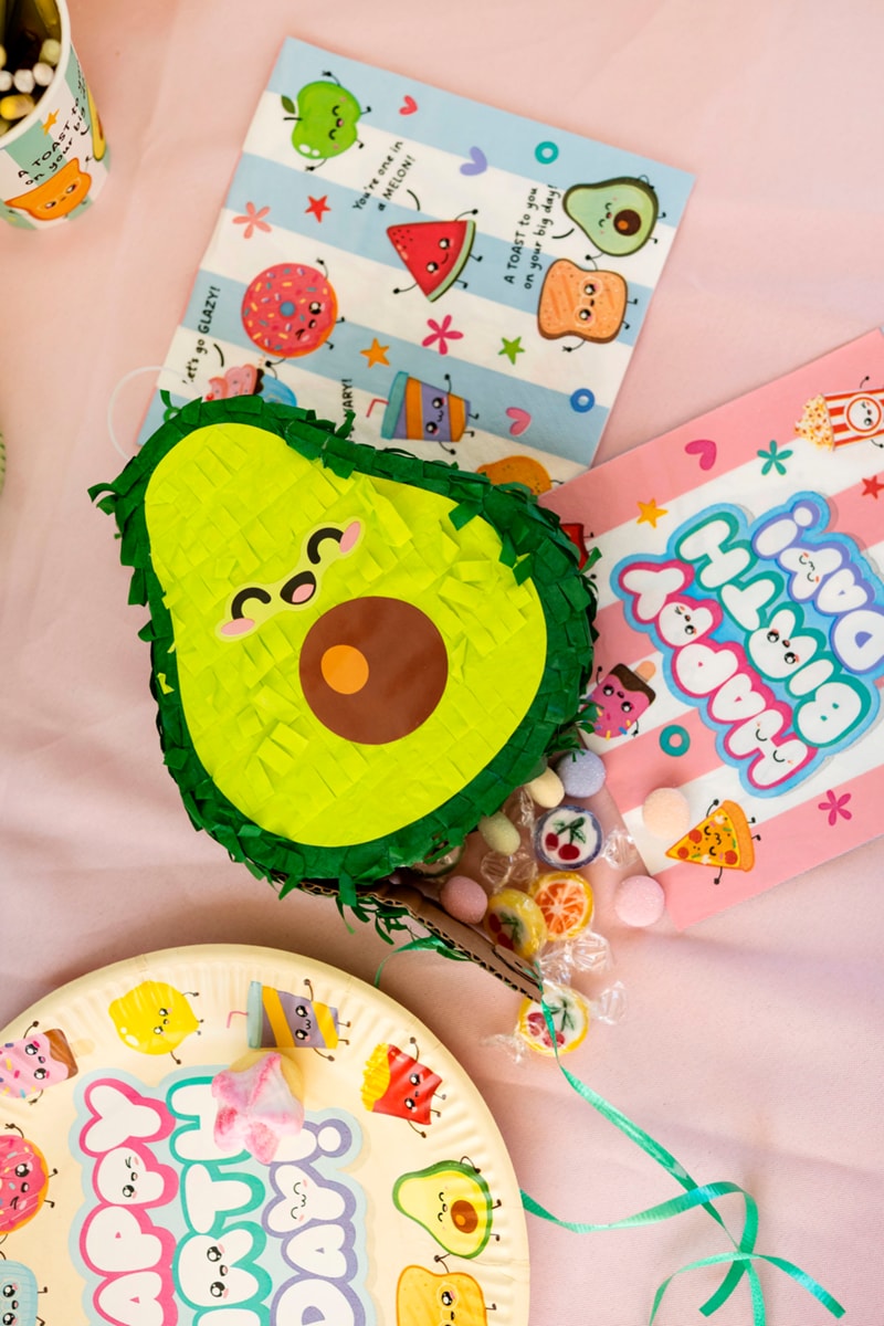 Mini Piñataer Kawaii Avocado & Melon