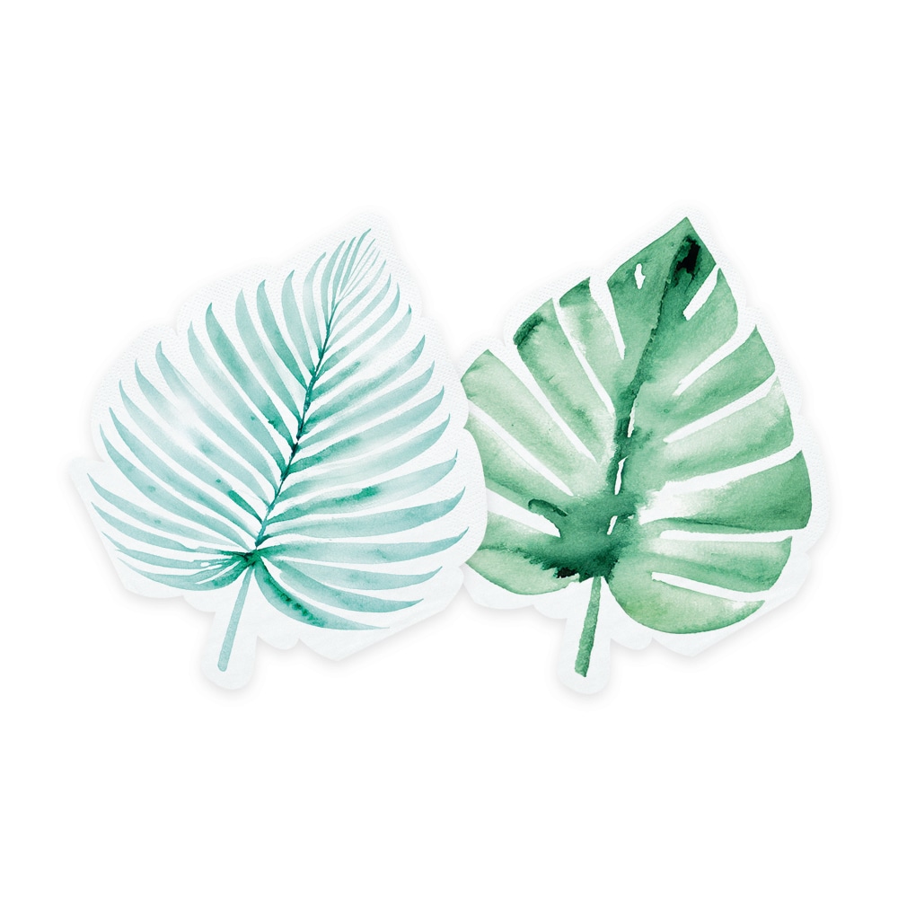 Summer Time Bladformede Servietter 20 stk