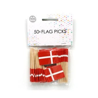Partypicks, Danmark flag 50 stk.