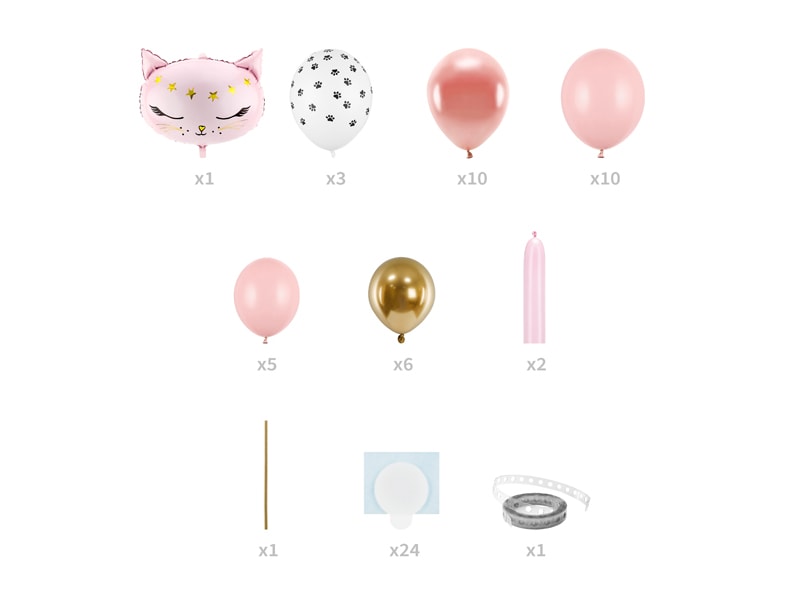 DIY Ballonsøjle - Pink Kat