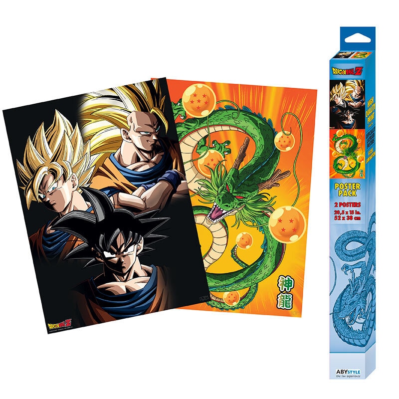 Dragon Ball Z - Plakater Chibi Goku & Shenron 2 stk