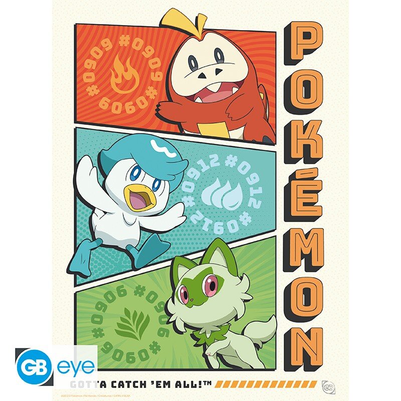 Pokémon - A4 Plakat i 9-pak