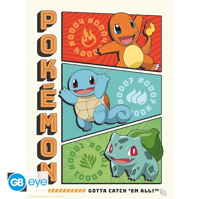Pokémon - A4 Plakat i 9-pak