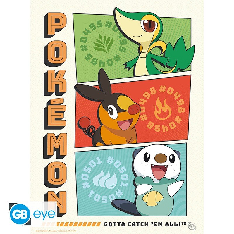 Pokémon - A4 Plakat i 9-pak