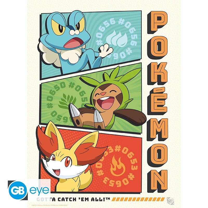 Pokémon - A4 Plakat i 9-pak