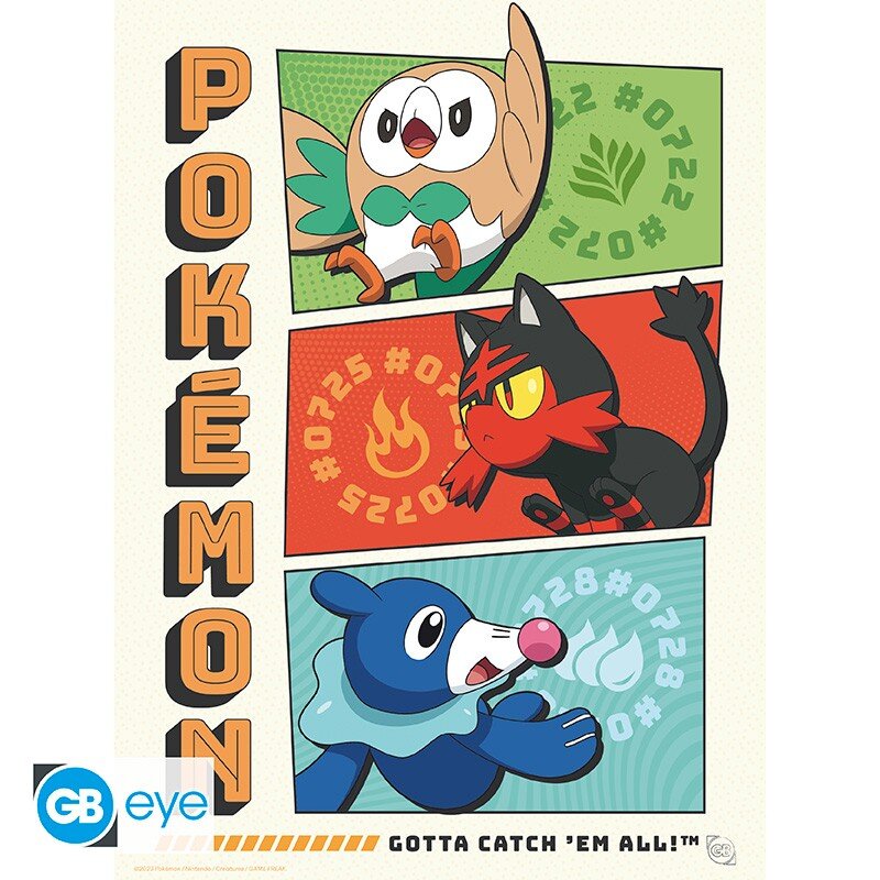Pokémon - A4 Plakat i 9-pak