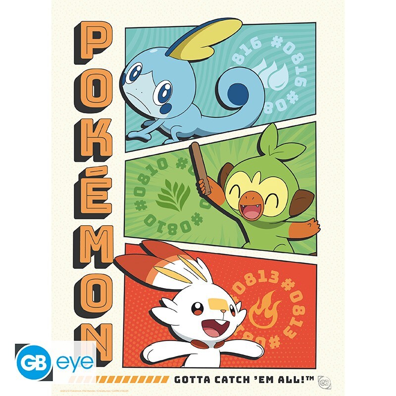 Pokémon - A4 Plakat i 9-pak